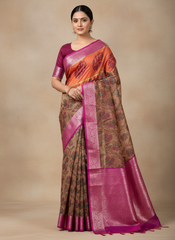 Banarsi Printed Soft Silk