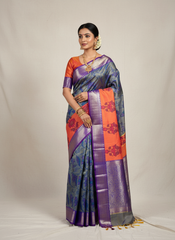 Banarsi Printed Soft Silk