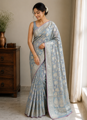 BANARSI KATAN SILK SUIT