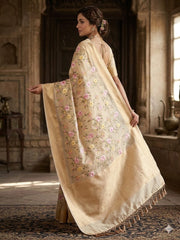 BANARSI TISSUE WITH HAND MADE EMBROIDERY