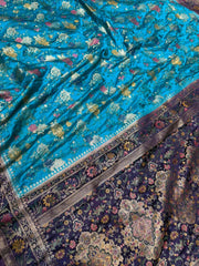 Beautifull Pure Mashroo katan silk with Minakari .