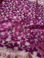 Beautifull Pure Tissue Ghungroo saree