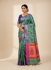 Banarsi Printed Soft Silk