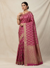 Chinon Silk Saree with Blouse