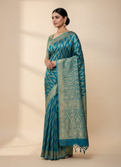 Chinon Silk Saree with Blouse