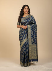 Chinon Silk Saree with Blouse