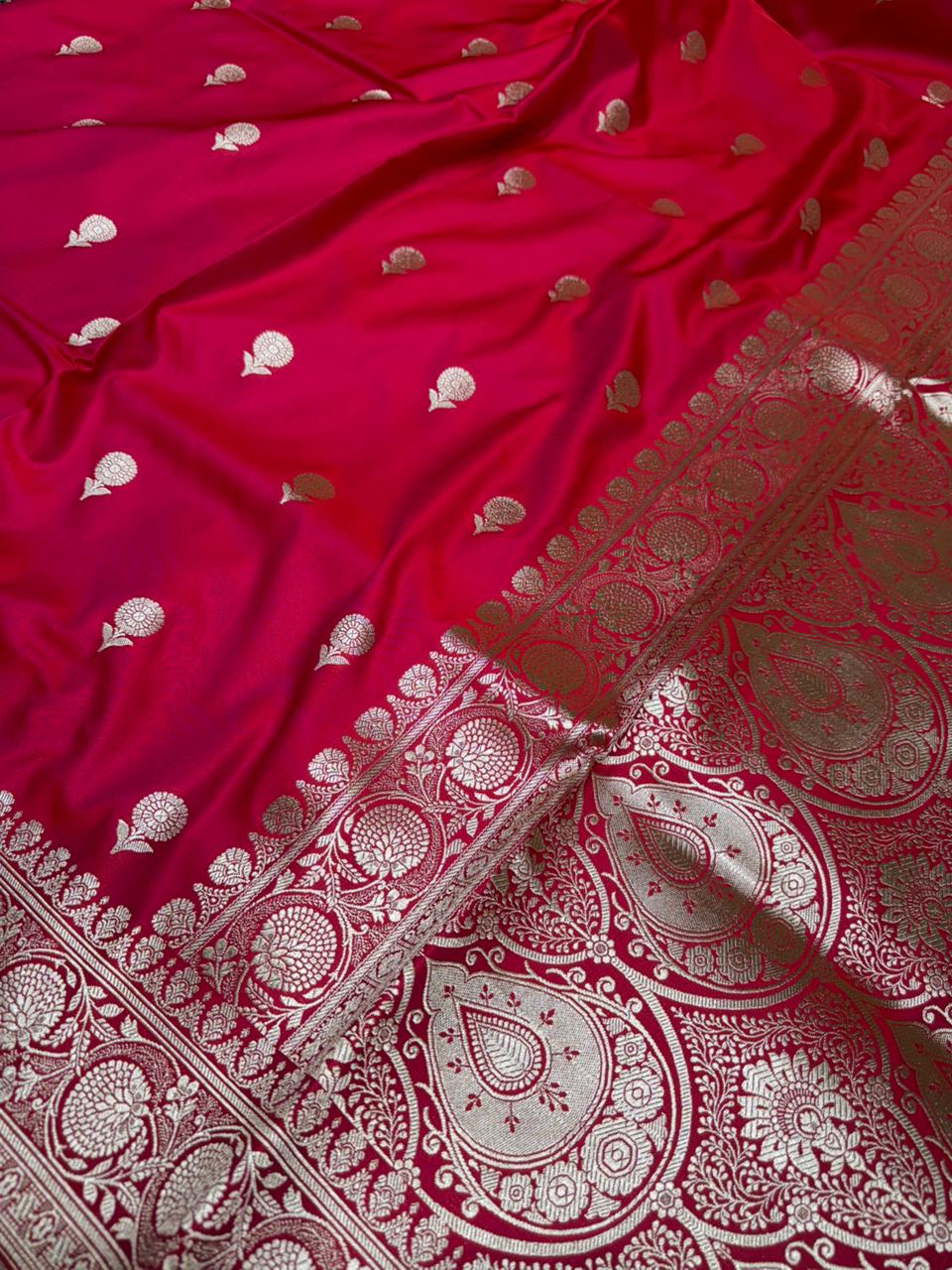 Beautifull Pure Mashroo Katan Saree