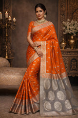 BANARSI MASHROO KATAN SILK
