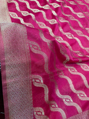 Beautifull khaddi Chinon saree