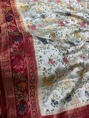 Beautifull Pure Mashroo katan silk with Minakari .