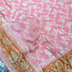 Beautifull Pure Khaddi Georgette Saree