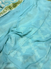 Beautifull Pure Khaddi Georgette Saree
